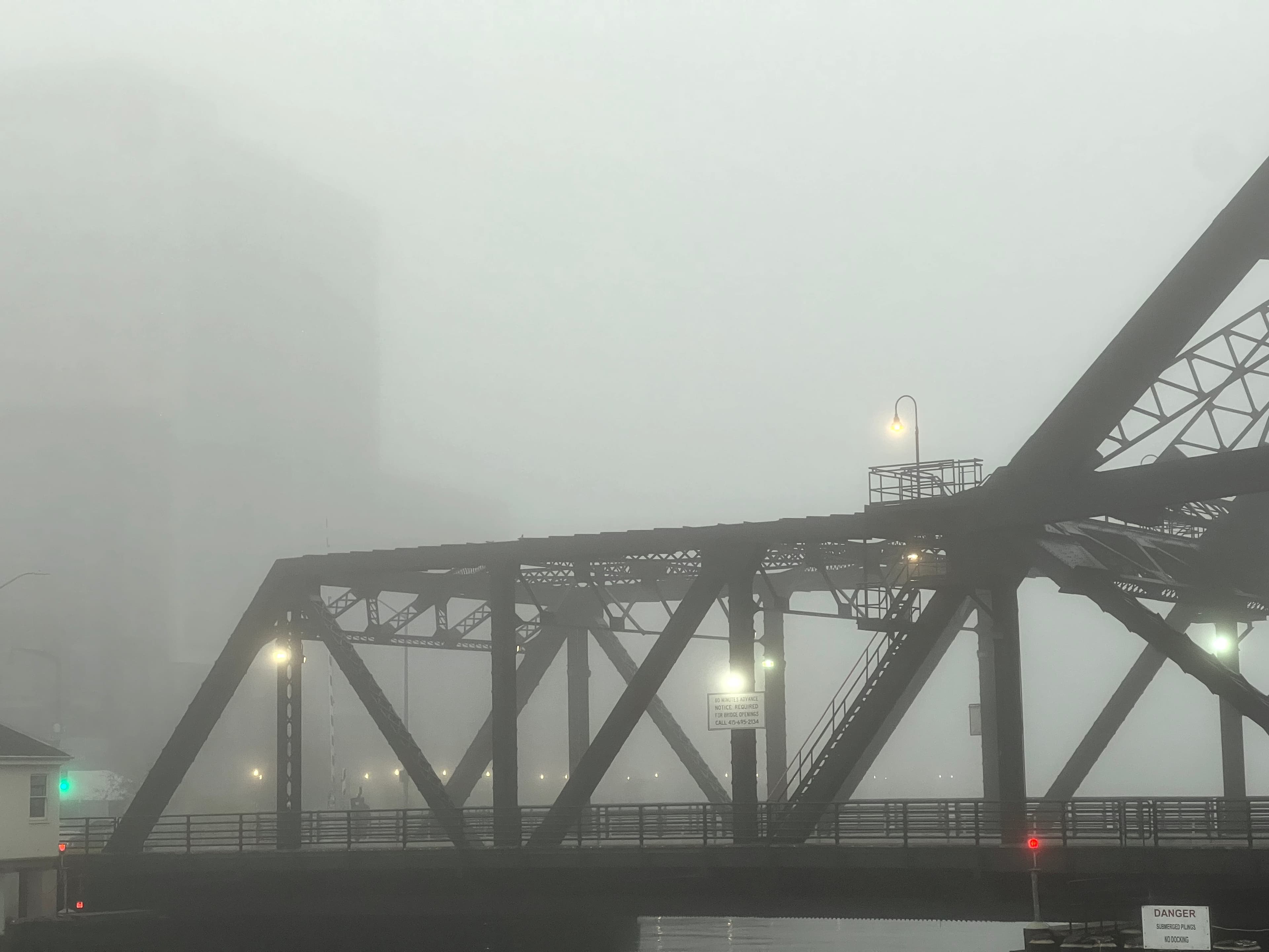 The Foggy Ballet of Steel Giants
